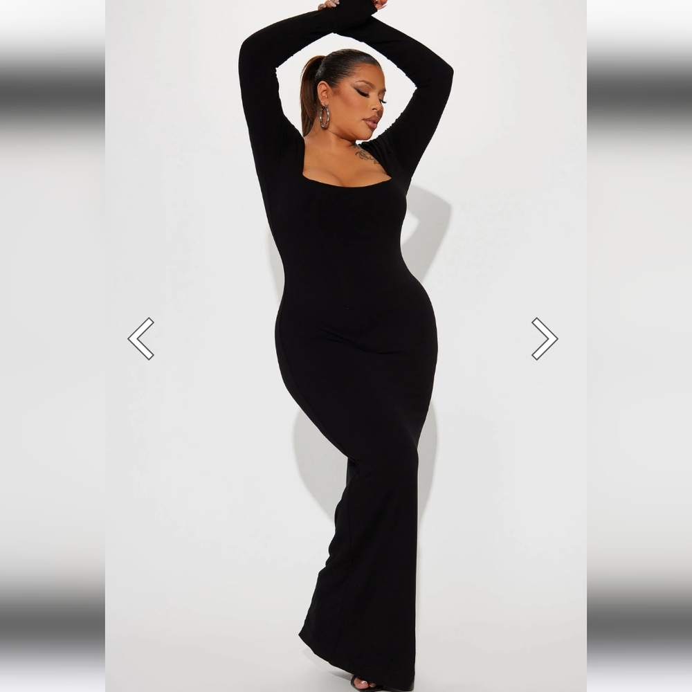 Black fashion nova dress size 1x - only worn once